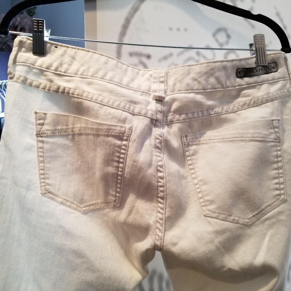 Express White skinny ankle jeans - Picture 4 of 4